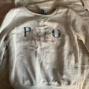 Girls Ralph Lauren Pullover Cream Color